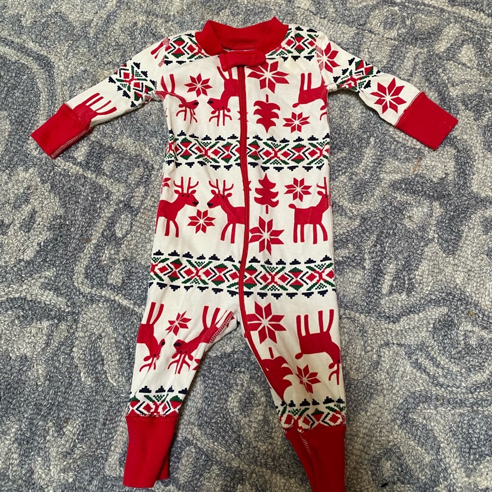 Hanna Andersson Christmas jammies size 0-3 months